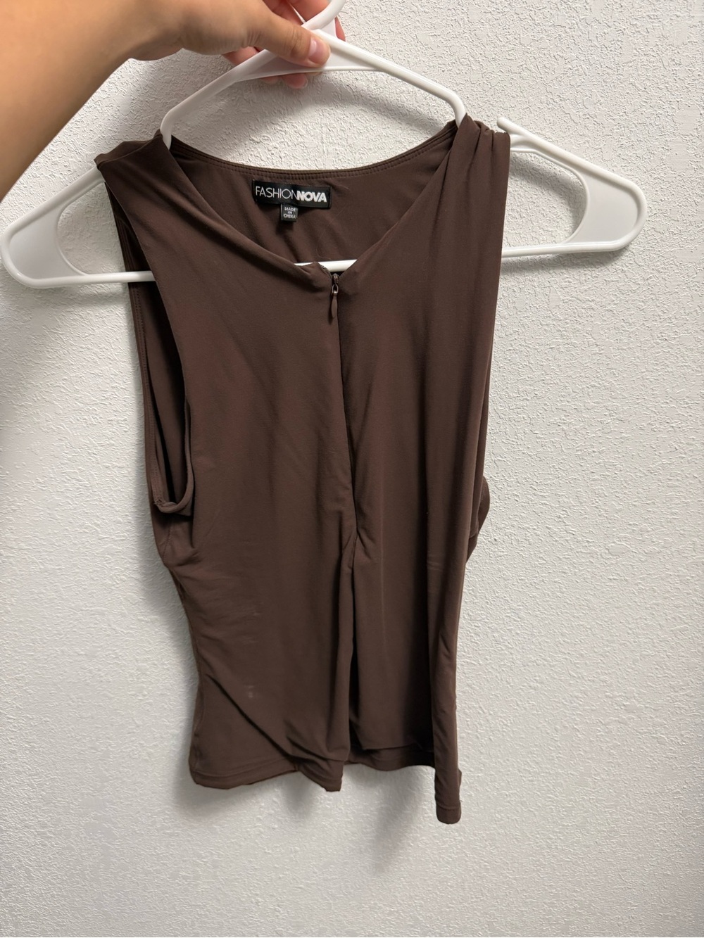 Fashion Nova Brown Compression Tank